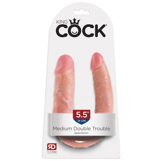 Фаллос King Cock Medium Double