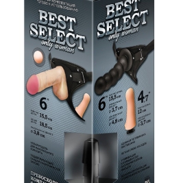 Страпон Best Select - 2 насадки