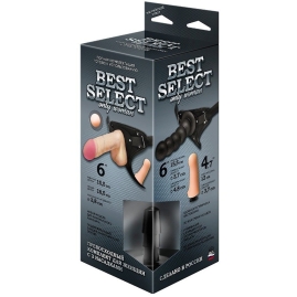 Страпон с 3 насадками Best Select