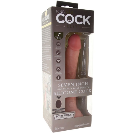 Фаллос-вибратор 7" Vibrating Silicone Dual Density