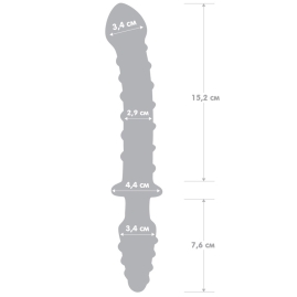 Фаллос из стекла Glas 10" Mr. Swirly Double